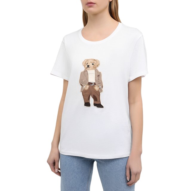 фото Хлопковая футболка ralph lauren