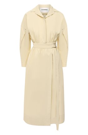 Женское льняное платье JIL SANDER желтого цвета по цене 199500 руб., арт. JSPS501105-WS320700 | Фото 1 Женское льняное платье JIL SANDER желтого цвета, арт. JSPS501105-WS320700 | Фото 1