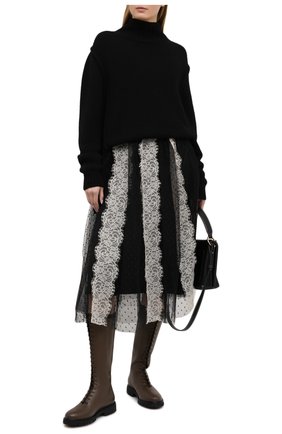 Женская юбка REDVALENTINO черно-белого цвета по цене 59950 руб., арт. VR3RA01H/5P1 | Фото 2 Женская юбка REDVALENTINO черно-белого цвета, арт. VR3RA01H/5P1 | Фото 2