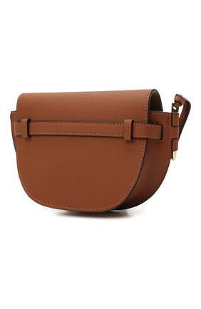Женская сумка gate mini LOEWE коричневого цвета по цене 110500 руб., арт. A650N46X02 | Фото 3 Женская сумка gate mini LOEWE коричневого цвета, арт. A650N46X02 | Фото 3