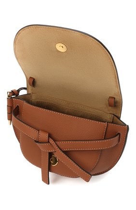 Женская сумка gate mini LOEWE коричневого цвета по цене 110500 руб., арт. A650N46X02 | Фото 4 Женская сумка gate mini LOEWE коричневого цвета, арт. A650N46X02 | Фото 4