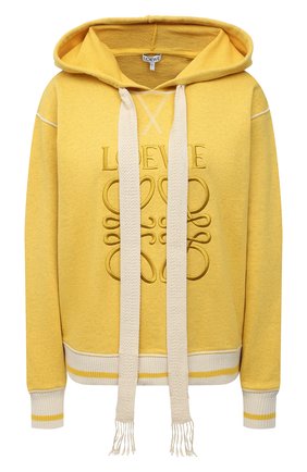 Женский хлопковое худи LOEWE желтого цвета по цене 67850 руб., арт. S359341XA9 | Фото 1 Женский хлопковое худи LOEWE желтого цвета, арт. S359341XA9 | Фото 1