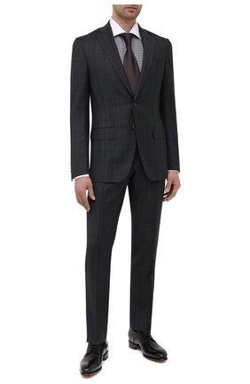 Мужские кожаные дерби SANTONI черного цвета по цене 76050 руб., арт. MCCR17030MC1HVVDN01 | Фото 2 Мужские кожаные дерби SANTONI черного цвета, арт. MCCR17030MC1HVVDN01 | Фото 2