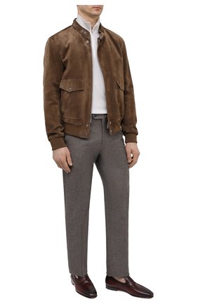 Мужские кожаные пенни-лоферы SANTONI бордового цвета по цене 68650 руб., арт. MCNC15609SA3ESCSQ52 | Фото 2 Мужские кожаные пенни-лоферы SANTONI бордового цвета, арт. MCNC15609SA3ESCSQ52 | Фото 2 (Материал внутренний: Натуральная кожа; Стили: Классический; Материал внешний: Кожа)