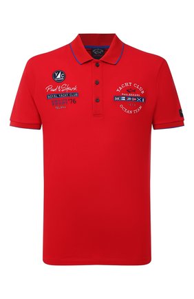 Мужское хлопковое поло PAUL&SHARK красного цвета по цене 22550 руб., арт. 21411313/C00 | Фото 1 Мужское хлопковое поло PAUL&SHARK красного цвета, арт. 21411313/C00 | Фото 1