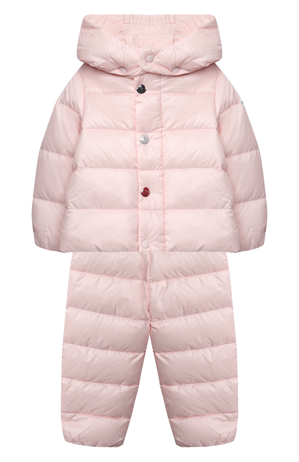 Детский комплект из куртки и брюк MONCLER светло-розового цвета, арт. G1-951-1F510-00-53048 | Фото 1 (Региональные ограничения белый список (Axapta Mercury): RU)