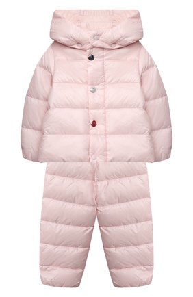 Детский комплект из куртки и брюк MONCLER светло-розового цвета по цене 0 руб., арт. G1-951-1F510-00-53048 | Фото 1 Детский комплект из куртки и брюк MONCLER светло-розового цвета, арт. G1-951-1F510-00-53048 | Фото 1 (Региональные ограничения белый список (Axapta Mercury): RU)