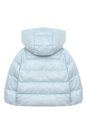 Детский пуховый комбинезон MONCLER голубого цвета по цене 58050 руб., арт. G1-951-1F510-00-53048 | Фото 3 Детский пуховый комбинезон MONCLER голубого цвета, арт. G1-951-1F510-00-53048 | Фото 3 (Рукава: Длинные; Материал внешний: Синтетический материал; Региональные ограничения белый список (Axapta Mercury): RU; Материал утеплителя: Пух и перо; Материал подклада: Хлопок)