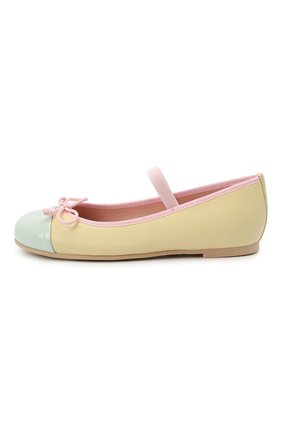 Детские кожаные балетки PRETTY BALLERINAS желтого цвета по цене 13900 руб., арт. 48.407-R/SHADE/C0T0N | Фото 2 Детские кожаные балетки PRETTY BALLERINAS желтого цвета, арт. 48.407-R/SHADE/C0T0N | Фото 2 (Материал внутренний: Натуральная кожа; Материал внешний: Кожа; Региональные ограничения белый список (Axapta Mercury): RU)