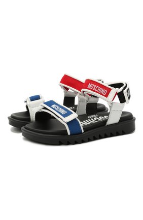 Детские сандалии MOSCHINO разноцветного цвета по цене 23850 руб., арт. 67481/NEW THESI/NEW THESI/NEW THESI/B0RD.NAP.7/18- | Фото 1 Детские сандалии MOSCHINO разноцветного цвета, арт. 67481/NEW THESI/NEW THESI/NEW THESI/B0RD.NAP.7/18- | Фото 1 (Материал внутренний: Натуральная кожа; Материал внешний: Текстиль; Региональные ограничения белый список (Axapta Mercury): RU)