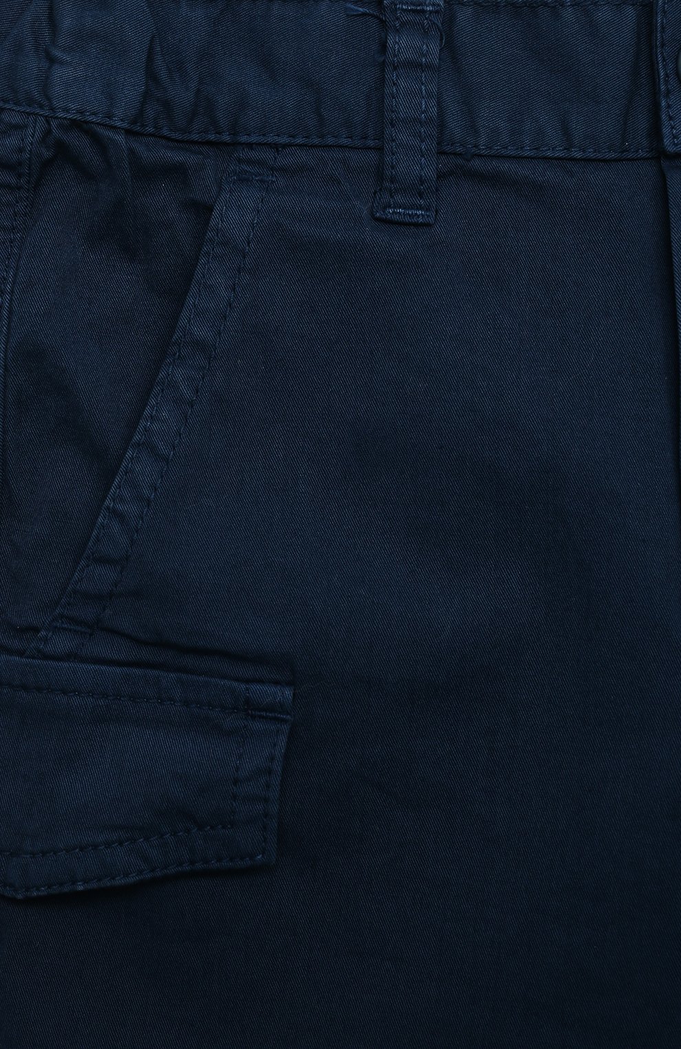 Детские хлопковые шорты IL GUFO синего цвета, арт. P21PB143C6002/24M | Фото 3 (Материал внешний: Хлопок)
