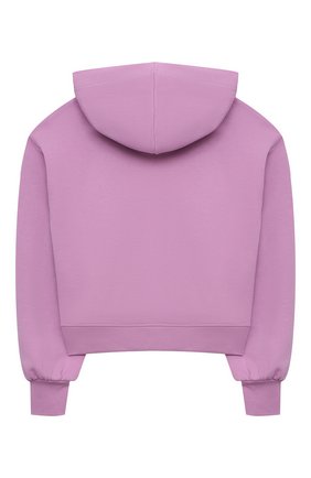 Детский хлопковое худи MSGM KIDS сиреневого цвета по цене 7995 руб., арт. MS026834 | Фото 2 Детский хлопковое худи MSGM KIDS сиреневого цвета, арт. MS026834 | Фото 2