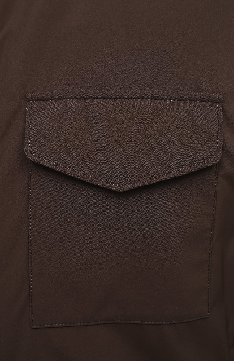 Мужская куртка с меховой подкладкой LORO PIANA коричневого цвета, арт. FAL5145 | Фото 5 (Кросс-КТ: Куртка; Рукава: Длинные; Материал утеплителя: Натуральный мех; Материал внешний: Синтетический материал; Региональные ограничения белый список (Axapta Mercury): RU; Мужское Кросс-КТ: утепленные куртки; Длина (верхняя одежда): Короткие; Стили: Кэжуэл)