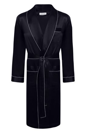 Мужской шелковый халат ZIMMERLI темно-синего цвета по цене 39700 руб., арт. 6000-75131 | Фото 1 Мужской шелковый халат ZIMMERLI темно-синего цвета, арт. 6000-75131 | Фото 1 (Материал внешний: Шелк; Рукава: Длинные; Длина (верхняя одежда): Длинные; Кросс-КТ: домашняя одежда)