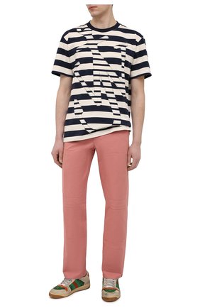 Мужские хлопковые брюки JW ANDERSON розового цвета по цене 43900 руб., арт. TR0118 PG0110 | Фото 2 Мужские хлопковые брюки JW ANDERSON розового цвета, арт. TR0118 PG0110 | Фото 2