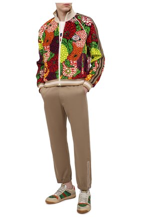 Мужской хлопковая толстовка GUCCI разноцветного цвета по цене 148600 руб., арт. 645221/XJC51 | Фото 2 Мужской хлопковая толстовка GUCCI разноцветного цвета, арт. 645221/XJC51 | Фото 2