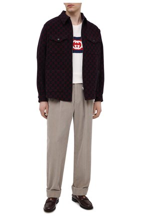 Мужские хлопковые брюки GUCCI бежевого цвета по цене 87200 руб., арт. 644132/Z8AM8 | Фото 2 Мужские хлопковые брюки GUCCI бежевого цвета, арт. 644132/Z8AM8 | Фото 2