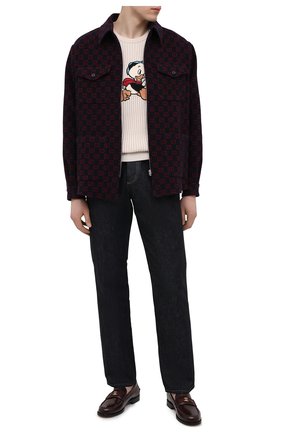 Мужской свитер из хлопка и шерсти disney x gucci GUCCI кремвого цвета по цене 118900 руб., арт. 650076/XKBRQ | Фото 2 Мужской свитер из хлопка и шерсти disney x gucci GUCCI кремвого цвета, арт. 650076/XKBRQ | Фото 2