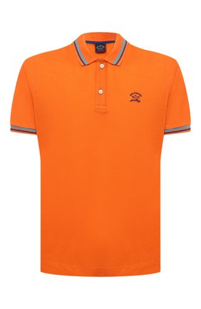 Мужское хлопковое поло PAUL&SHARK оранжевого цвета по цене 17850 руб., арт. 21411298/C00 | Фото 1 Мужское хлопковое поло PAUL&SHARK оранжевого цвета, арт. 21411298/C00 | Фото 1