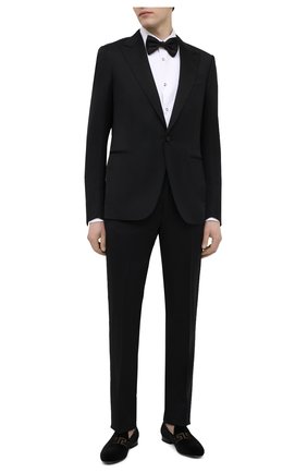 Мужские текстильные лоферы VERSACE черного цвета по цене 68300 руб., арт. DSU6488/DVL9C | Фото 2 Мужские текстильные лоферы VERSACE черного цвета, арт. DSU6488/DVL9C | Фото 2