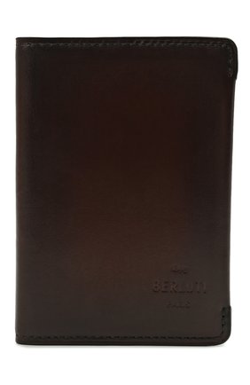 Мужской кожаный футляр для кредитных карт BERLUTI коричневого цвета, арт. N211840 | Фото 1 (Материал: Натуральная кожа)