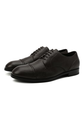 Мужские кожаные дерби ERMENEGILDO ZEGNA коричневого цвета по цене 59500 руб., арт. A4379X-LHCV0 | Фото 1 Мужские кожаные дерби ERMENEGILDO ZEGNA коричневого цвета, арт. A4379X-LHCV0 | Фото 1