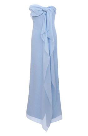 Женское шелковое платье ROLAND MOURET голубого цвета по цене 299500 руб., арт. SS21/S2216/F0432 | Фото 1 Женское шелковое платье ROLAND MOURET голубого цвета, арт. SS21/S2216/F0432 | Фото 1
