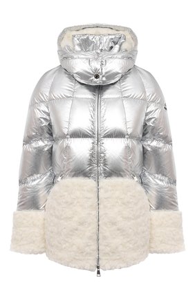 Женский пуховая куртка MONCLER серебряного цвета по цене 167200 руб., арт. G1-093-1A53U-10-53A48 | Фото 1 Женский пуховая куртка MONCLER серебряного цвета, арт. G1-093-1A53U-10-53A48 | Фото 1