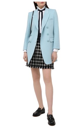 Женское кашемировое пальто GIORGIO ARMANI голубого цвета по цене 479000 руб., арт. 1SH0L063/T006H | Фото 2 Женское кашемировое пальто GIORGIO ARMANI голубого цвета, арт. 1SH0L063/T006H | Фото 2