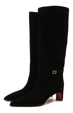 Женские замшевые сапоги SANTONI черного цвета по цене 99250 руб., арт. WSFN59307HA2NMRVN01 | Фото 1 Женские замшевые сапоги SANTONI черного цвета, арт. WSFN59307HA2NMRVN01 | Фото 1