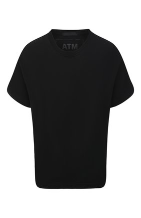 Женская хлопковая футболка ATM ANTHONY THOMAS MELILLO черного цвета по цене 8780 руб., арт. AW1321-GAB | Фото 1 Женская хлопковая футболка ATM ANTHONY THOMAS MELILLO черного цвета, арт. AW1321-GAB | Фото 1