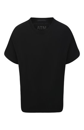Женская хлопковая футболка ATM ANTHONY THOMAS MELILLO черного цвета по цене 8260 руб., арт. AW1321-GAB | Фото 1