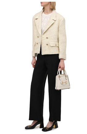 Женский шерстяной жакет GUCCI бежевого цвета по цене 299500 руб., арт. 643287/ZAF4D | Фото 2 Женский шерстяной жакет GUCCI бежевого цвета, арт. 643287/ZAF4D | Фото 2 (Стили: Ретро; Материал внешний: Шерсть; Материал подклада: Вискоза; 1-2-бортные: Двубортные; Женское Кросс-КТ: Жакет-одежда; Случай: Повседневный; Длина (для топов): Стандартные; Региональные ограничения белый список (Axapta Mercury): RU; Рукава: Длинные)