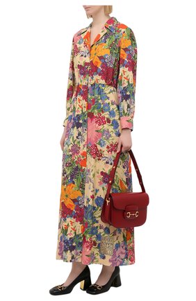 Женское платье из вискозы GUCCI разноцветного цвета по цене 235800 руб., арт. 643354/ZAGH1 | Фото 2 Женское платье из вискозы GUCCI разноцветного цвета, арт. 643354/ZAGH1 | Фото 2