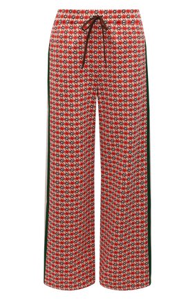 Женские брюки GUCCI красного цвета по цене 84000 руб., арт. 644627/XJC23 | Фото 1 Женские брюки GUCCI красного цвета, арт. 644627/XJC23 | Фото 1