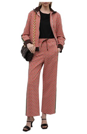 Женские брюки GUCCI красного цвета по цене 84000 руб., арт. 644627/XJC23 | Фото 2 Женские брюки GUCCI красного цвета, арт. 644627/XJC23 | Фото 2