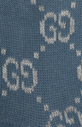 Женские хлопковые носки GUCCI синего цвета по цене 9300 руб., арт. 631451/3GF79 | Фото 2 Женские хлопковые носки GUCCI синего цвета, арт. 631451/3GF79 | Фото 2