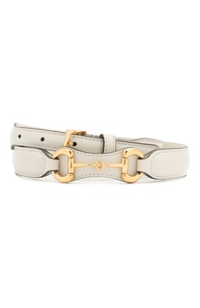 Женский кожаный ремень GUCCI белого цвета по цене 34100 руб., арт. 644397/1NS0G | Фото 1 Женский кожаный ремень GUCCI белого цвета, арт. 644397/1NS0G | Фото 1