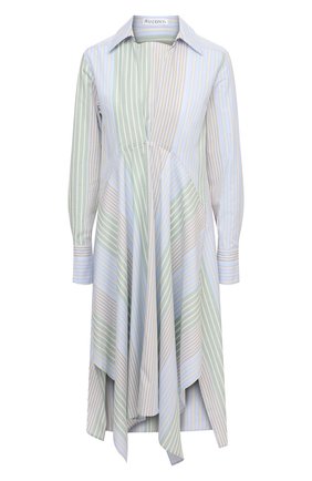 Женское хлопковое платье JW ANDERSON голубого цвета по цене 66850 руб., арт. DR0156 PG0434 | Фото 1 Женское хлопковое платье JW ANDERSON голубого цвета, арт. DR0156 PG0434 | Фото 1