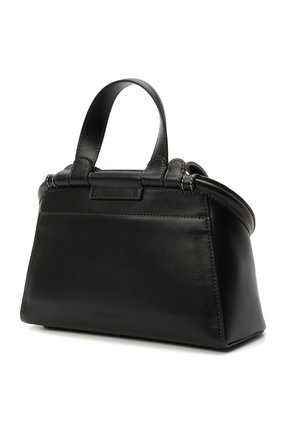 Женская сумка chain lid JW ANDERSON черного цвета по цене 114500 руб., арт. HB0317 LA0020 | Фото 3 Женская сумка chain lid JW ANDERSON черного цвета, арт. HB0317 LA0020 | Фото 3 (Сумки-технические: Сумки через плечо, Сумки top-handle; Материал: Натуральная кожа; Ремень/цепочка: На ремешке; Размер: small)