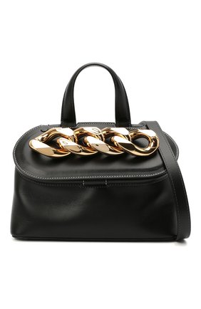 Женская сумка chain lid JW ANDERSON черного цвета по цене 114500 руб., арт. HB0317 LA0020 | Фото 5 Женская сумка chain lid JW ANDERSON черного цвета, арт. HB0317 LA0020 | Фото 5 (Сумки-технические: Сумки через плечо, Сумки top-handle; Материал: Натуральная кожа; Ремень/цепочка: На ремешке; Размер: small)