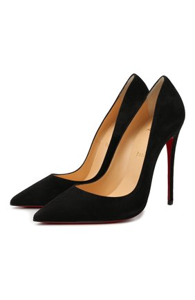 Женские замшевые туфли so kate 120 CHRISTIAN LOUBOUTIN черного цвета по цене 55150 руб., арт. 3130692/S0 KATE 120 | Фото 1 Женские замшевые туфли so kate 120 CHRISTIAN LOUBOUTIN черного цвета, арт. 3130692/S0 KATE 120 | Фото 1