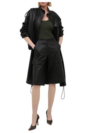 Женские текстильные туфли VETEMENTS хаки цвета по цене 95900 руб., арт. WAH21HE221 2511 | Фото 2 Женские текстильные туфли VETEMENTS хаки цвета, арт. WAH21HE221 2511 | Фото 2
