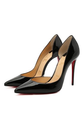 Женские кожаные туфли iriza 100 CHRISTIAN LOUBOUTIN черного цвета по цене 49950 руб., арт. 3130524/IRIZA 100 | Фото 1 Женские кожаные туфли iriza 100 CHRISTIAN LOUBOUTIN черного цвета, арт. 3130524/IRIZA 100 | Фото 1 (Подошва: Плоская; Материал внутренний: Натуральная кожа; Каблук тип: Шпилька; Каблук высота: Высокий; Материал внешний: Кожа)