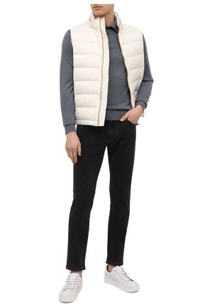 Мужское поло из кашемира и шелка ERMENEGILDO ZEGNA серого цвета по цене 82750 руб., арт. UWJ00/132 | Фото 2 Мужское поло из кашемира и шелка ERMENEGILDO ZEGNA серого цвета, арт. UWJ00/132 | Фото 2