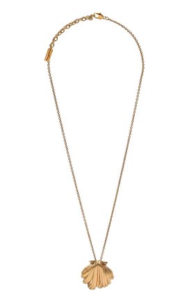 Женская кулон на цепочке SAINT LAURENT коричневого цвета по цене 26550 руб., арт. 646048/Y1500 | Фото 1 Женская кулон на цепочке SAINT LAURENT коричневого цвета, арт. 646048/Y1500 | Фото 1 (Материал: Металл)