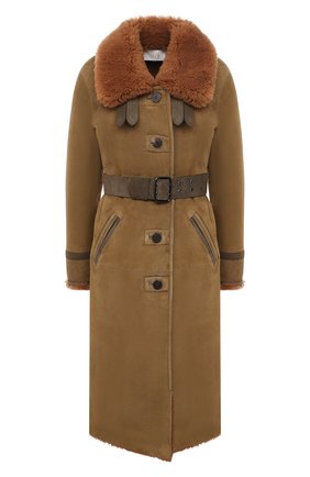 Женская дубленка CHLOÉ хаки цвета по цене 499500 руб., арт. CHC21SCM04201 | Фото 1 Женская дубленка CHLOÉ хаки цвета, арт. CHC21SCM04201 | Фото 1