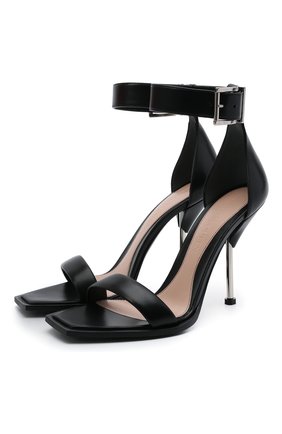 Женские кожаные босоножки ALEXANDER MCQUEEN черного цвета по цене 74600 руб., арт. 651712/WHWQ1 | Фото 1 Женские кожаные босоножки ALEXANDER MCQUEEN черного цвета, арт. 651712/WHWQ1 | Фото 1
