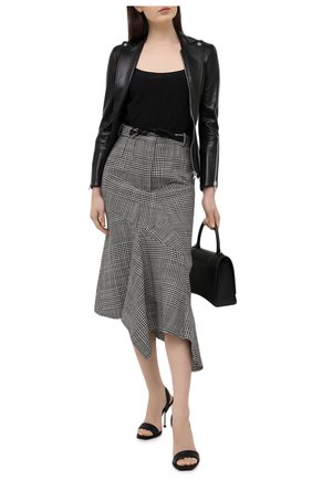 Женская кожаная куртка ALEXANDER MCQUEEN черного цвета по цене 368000 руб., арт. 654729/Q5AFY | Фото 2 Женская кожаная куртка ALEXANDER MCQUEEN черного цвета, арт. 654729/Q5AFY | Фото 2