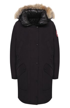 Женская пуховая парка CANADA GOOSE синего цвета по цене 122500 руб., арт. 6555L | Фото 1 Женская пуховая парка CANADA GOOSE синего цвета, арт. 6555L | Фото 1